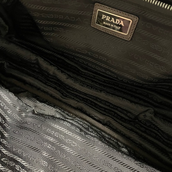 Prada Brown Vernice Two Way Leather Travel Bag - Picture 6 of 7